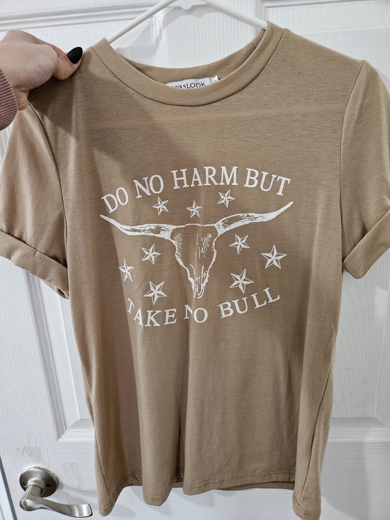 MISSLOOK Tops - Do No Harm But Take No Bull Women's Tee